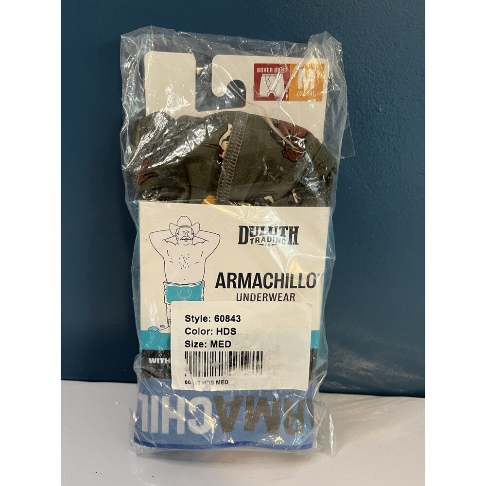 Duluth Trading Men's Armachillo Cooling Boxer Briefs NN7 Hunting Dogs Sz Med NWT